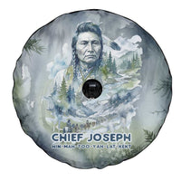 Chief Joseph Native American Spare Tire Cover Tribal Heart Symbol Inspirational Quote Will Fight No More Forever - Wonder Print Shop