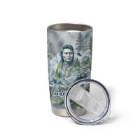 Chief Joseph Native American Tumbler Cup Tribal Heart Symbol Inspirational Quote Will Fight No More Forever - Wonder Print Shop