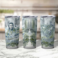 Chief Joseph Native American Tumbler Cup Tribal Heart Symbol Inspirational Quote Will Fight No More Forever - Wonder Print Shop