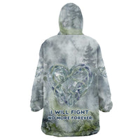 Chief Joseph Native American Wearable Blanket Hoodie Tribal Heart Symbol Inspirational Quote Will Fight No More Forever - Wonder Print Shop