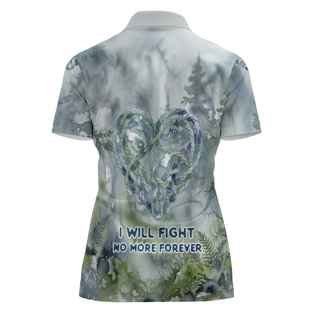 Chief Joseph Native American Women Polo Shirt Tribal Heart Symbol Inspirational Quote Will Fight No More Forever - Wonder Print Shop