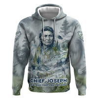 Chief Joseph Native American Zip Hoodie Tribal Heart Symbol Inspirational Quote Will Fight No More Forever - Wonder Print Shop