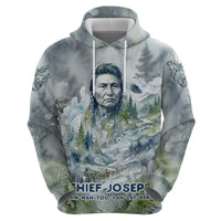Chief Joseph Native American Zip Hoodie Tribal Heart Symbol Inspirational Quote Will Fight No More Forever - Wonder Print Shop