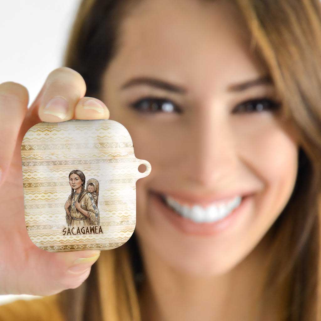 Sacagawea Native American AirPods Case River Journey Scene Inspirational Quote Lead with Your Heart - Wonder Print Shop