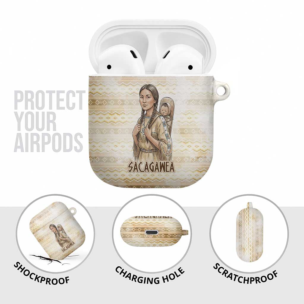 Sacagawea Native American AirPods Case River Journey Scene Inspirational Quote Lead with Your Heart - Wonder Print Shop
