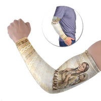Sacagawea Native American Arm Sleeves River Journey Scene Inspirational Quote Lead with Your Heart - Wonder Print Shop