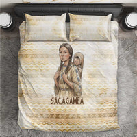 Sacagawea Native American Bedding Set River Journey Scene Inspirational Quote Lead with Your Heart - Wonder Print Shop