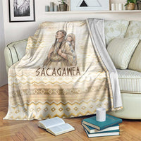 Sacagawea Native American Blanket River Journey Scene Inspirational Quote Lead with Your Heart - Wonder Print Shop
