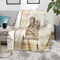 Sacagawea Native American Blanket River Journey Scene Inspirational Quote Lead with Your Heart - Wonder Print Shop