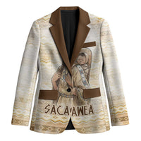 Sacagawea Native American Blazer River Journey Scene Inspirational Quote Lead with Your Heart - Wonder Print Shop