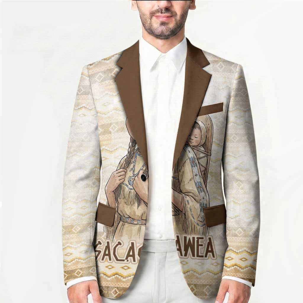 Sacagawea Native American Blazer River Journey Scene Inspirational Quote Lead with Your Heart - Wonder Print Shop