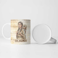 Sacagawea Native American Ceramic Mug River Journey Scene Inspirational Quote Lead with Your Heart - Wonder Print Shop