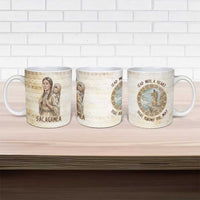 Sacagawea Native American Ceramic Mug River Journey Scene Inspirational Quote Lead with Your Heart - Wonder Print Shop