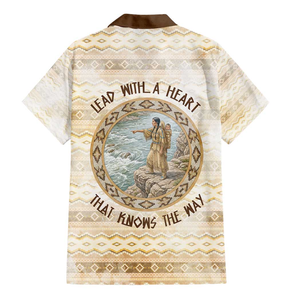 Sacagawea Native American Family Matching Mermaid Dress and Hawaiian Shirt River Journey Scene Inspirational Quote Lead with Your Heart - Wonder Print Shop