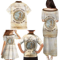 Sacagawea Native American Family Matching Puletasi and Hawaiian Shirt River Journey Scene Inspirational Quote Lead with Your Heart - Wonder Print Shop