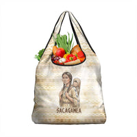 Sacagawea Native American Grocery Bag River Journey Scene Inspirational Quote Lead with Your Heart - Wonder Print Shop