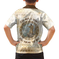 Sacagawea Native American Hawaiian Shirt River Journey Scene Inspirational Quote Lead with Your Heart - Wonder Print Shop