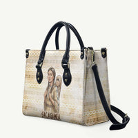 Sacagawea Native American Leather Bag River Journey Scene Inspirational Quote Lead with Your Heart - Wonder Print Shop