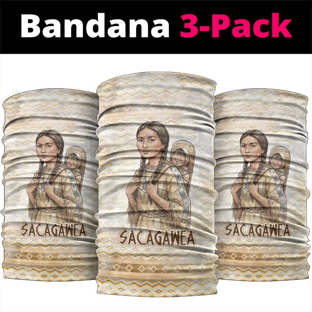 Sacagawea Native American Neck Gaiter River Journey Scene Inspirational Quote Lead with Your Heart - Wonder Print Shop