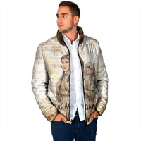 Sacagawea Native American Padded Jacket River Journey Scene Inspirational Quote Lead with Your Heart - Wonder Print Shop