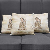 Sacagawea Native American Pillow Cover River Journey Scene Inspirational Quote Lead with Your Heart - Wonder Print Shop