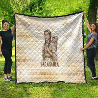 Sacagawea Native American Quilt River Journey Scene Inspirational Quote Lead with Your Heart - Wonder Print Shop