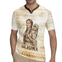 Sacagawea Native American Rugby Jersey River Journey Scene Inspirational Quote Lead with Your Heart - Wonder Print Shop