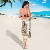 Sacagawea Native American Sarong River Journey Scene Inspirational Quote Lead with Your Heart - Wonder Print Shop