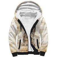 Sacagawea Native American Sherpa Hoodie River Journey Scene Inspirational Quote Lead with Your Heart - Wonder Print Shop
