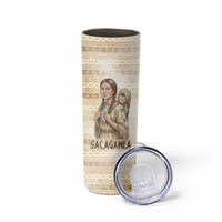 Sacagawea Native American Skinny Tumbler River Journey Scene Inspirational Quote Lead with Your Heart - Wonder Print Shop