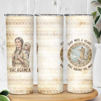 Sacagawea Native American Skinny Tumbler River Journey Scene Inspirational Quote Lead with Your Heart - Wonder Print Shop