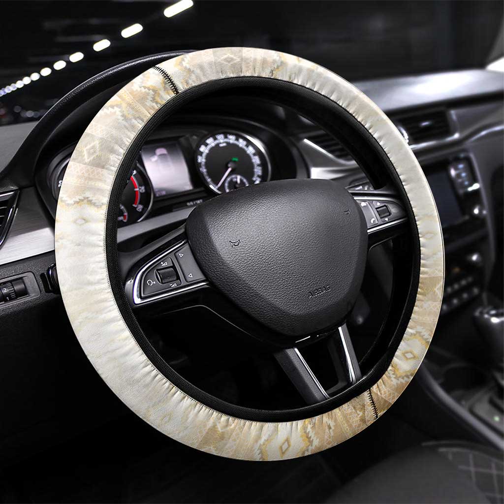 Sacagawea Native American Steering Wheel Cover River Journey Scene Inspirational Quote Lead with Your Heart - Wonder Print Shop