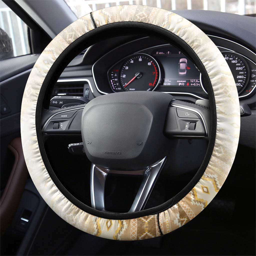 Sacagawea Native American Steering Wheel Cover River Journey Scene Inspirational Quote Lead with Your Heart - Wonder Print Shop