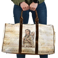 Sacagawea Native American Travel Bag River Journey Scene Inspirational Quote Lead with Your Heart - Wonder Print Shop