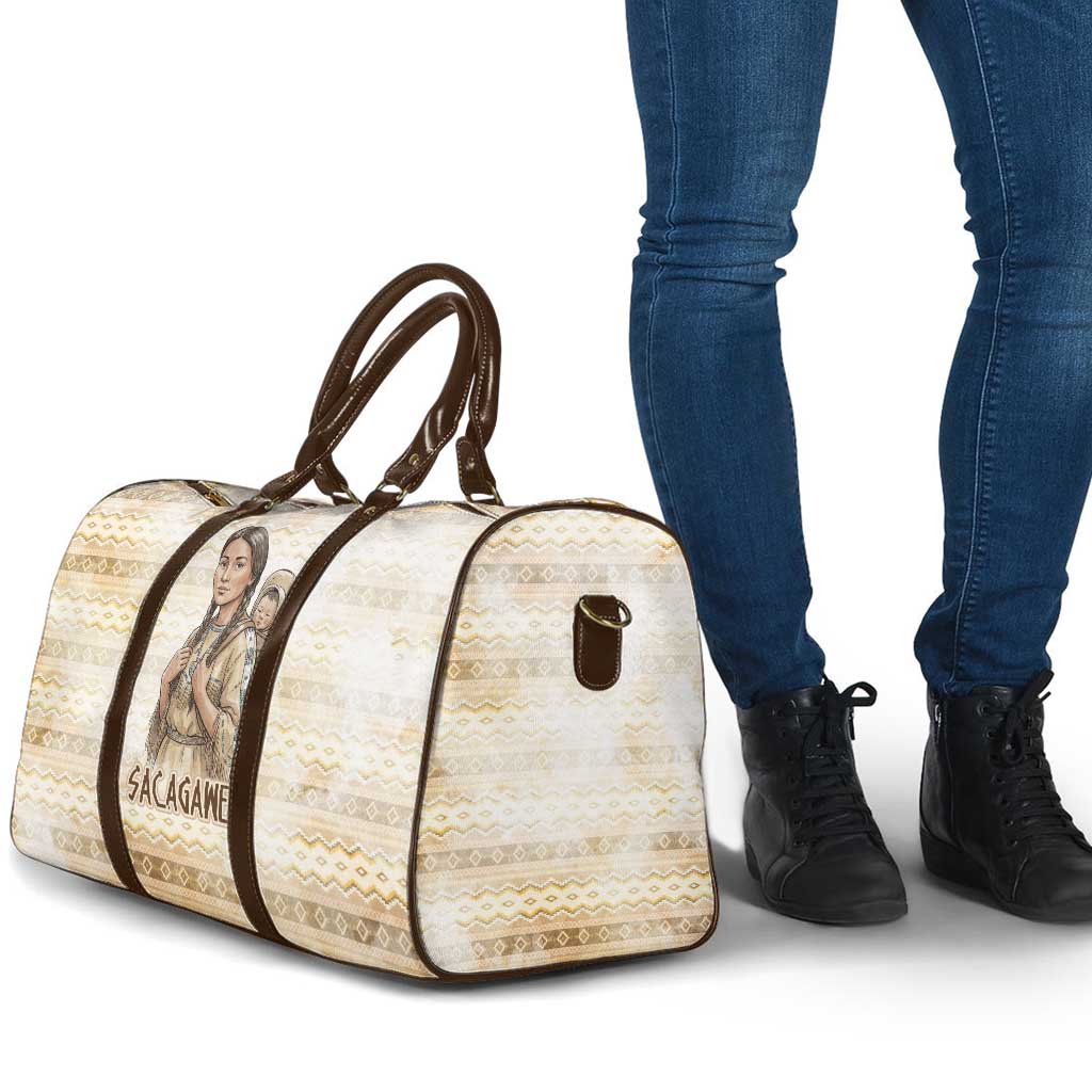 Sacagawea Native American Travel Bag River Journey Scene Inspirational Quote Lead with Your Heart - Wonder Print Shop