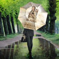 Sacagawea Native American Umbrella River Journey Scene Inspirational Quote Lead with Your Heart - Wonder Print Shop