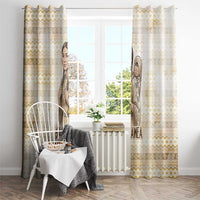 Sacagawea Native American Window Curtain River Journey Scene Inspirational Quote Lead with Your Heart - Wonder Print Shop