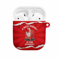 Silly Goose AirPods Case with Newspaper and Armchair Pattern