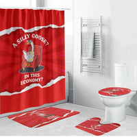 Silly Goose Bathroom Set with Newspaper and Armchair Pattern