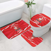 Silly Goose Bathroom Set with Newspaper and Armchair Pattern