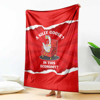 Silly Goose Blanket with Newspaper and Armchair Pattern