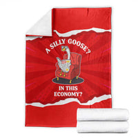 Silly Goose Blanket with Newspaper and Armchair Pattern