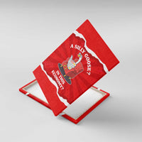 Silly Goose Canvas Wall Art with Newspaper and Armchair Pattern