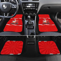 Silly Goose Car Mats with Newspaper and Armchair Pattern