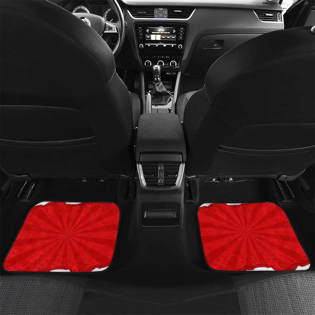 Silly Goose Car Mats with Newspaper and Armchair Pattern