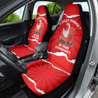 Silly Goose Car Seat Cover with Newspaper and Armchair Pattern