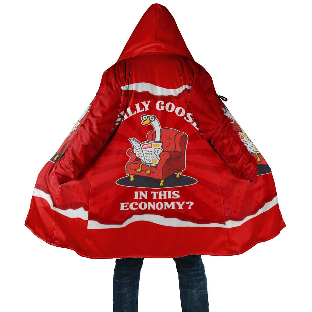 Silly Goose Cloak with Newspaper and Armchair Pattern