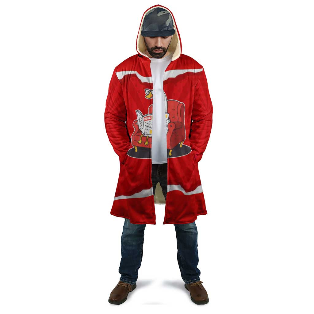 Silly Goose Cloak with Newspaper and Armchair Pattern