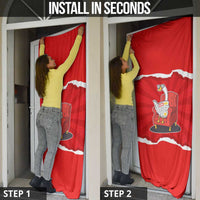 Silly Goose Door Cover with Newspaper and Armchair Pattern