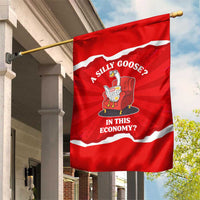 Silly Goose Garden Flag with Newspaper and Armchair Pattern